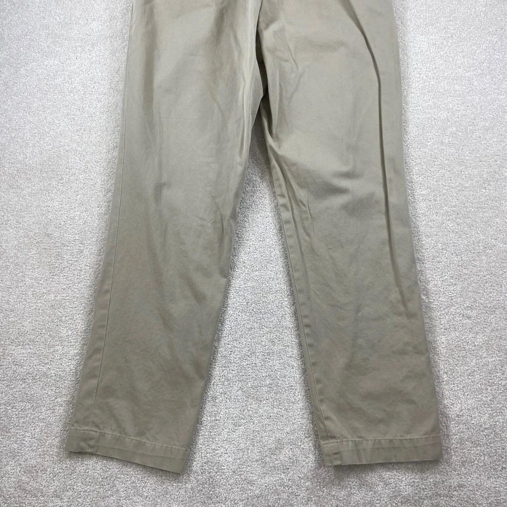 Vintage Polo Ralph Lauren Andrew Pant Mens 34x34 Tan Double Pleated Cotton Chino